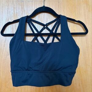 BuffBunny Black Strappy Sports Bra